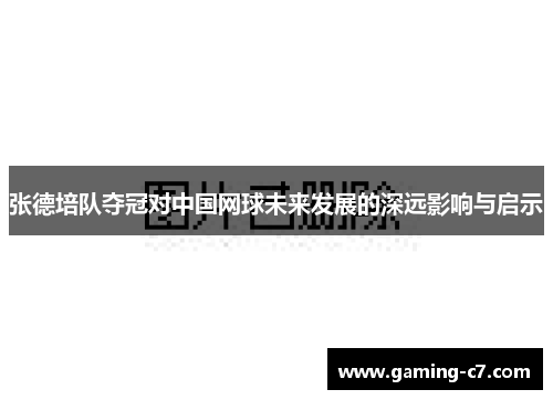 张德培队夺冠对中国网球未来发展的深远影响与启示